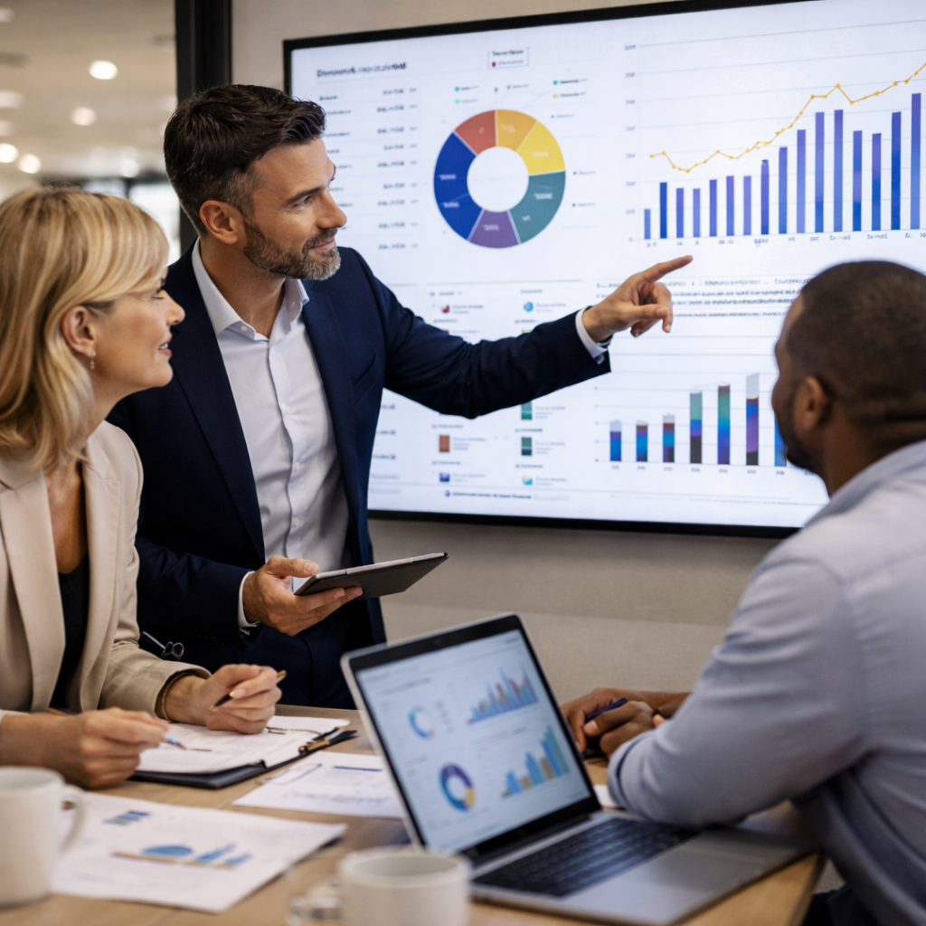 Data / analytics visual or team strategy photo